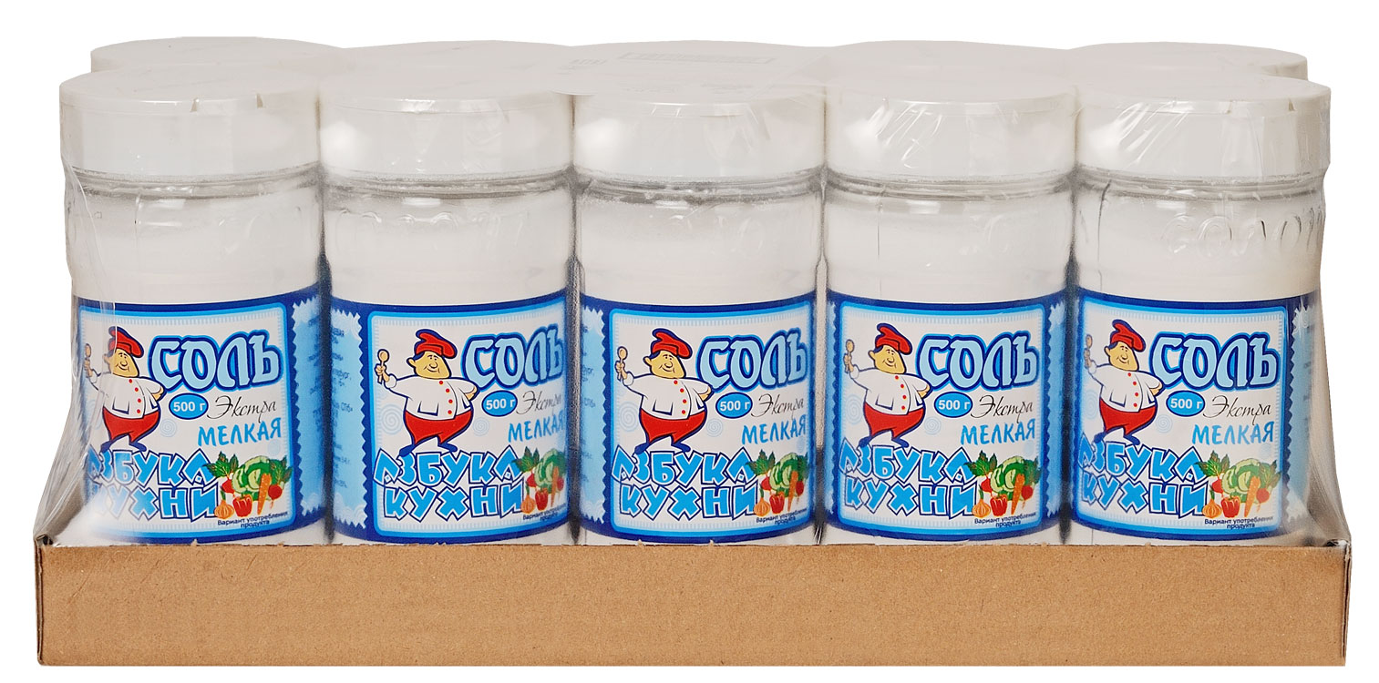 Соль пищевая выварочная “Азбука кухни" 500г
